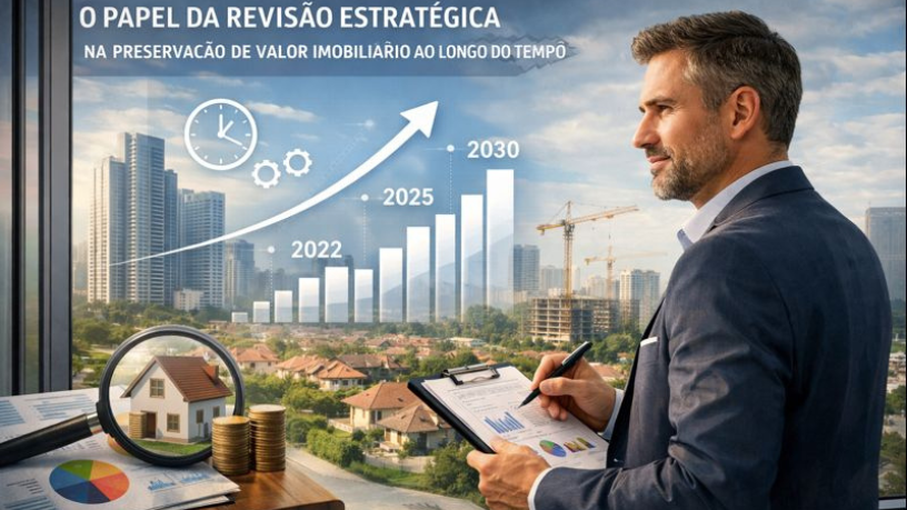 Alex Nabuco dos Santos destaca a revisão estratégica como fator de preservação de valor imobiliário.
